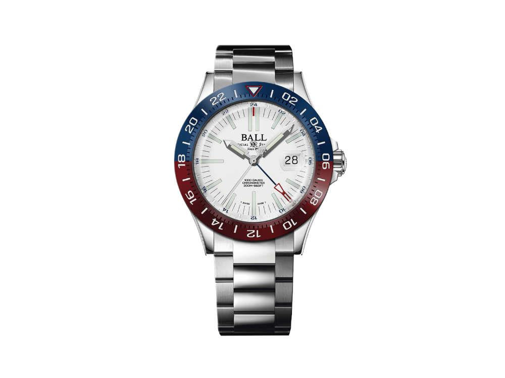 Reloj Automático Ball Engineer III Outlier GMT, Blanco, 40 mm