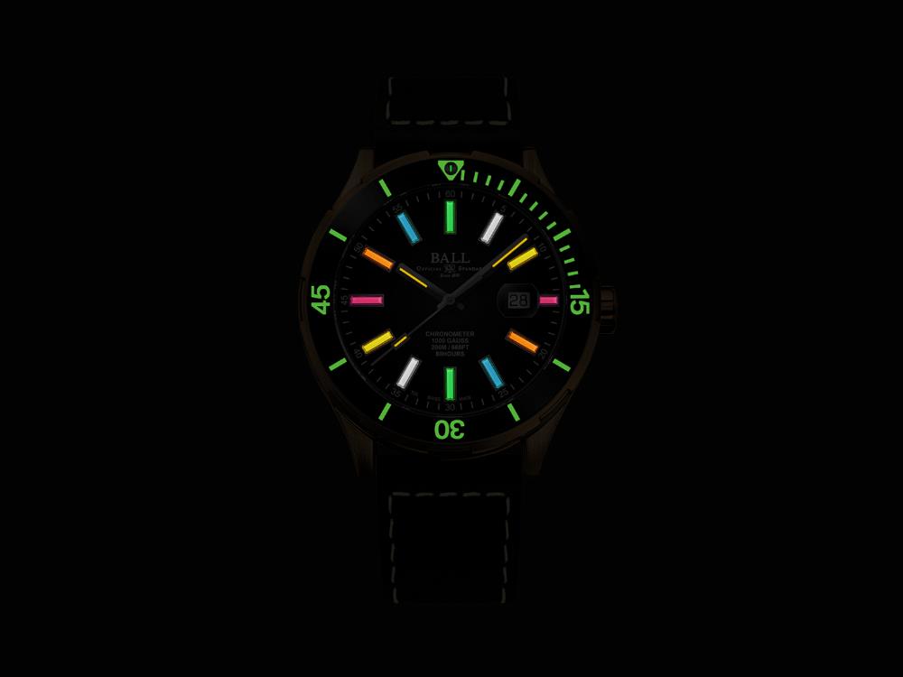 Reloj Automático Ball Roadmaster Marvelight Bronze, DM3070B-L3CJ-BKR