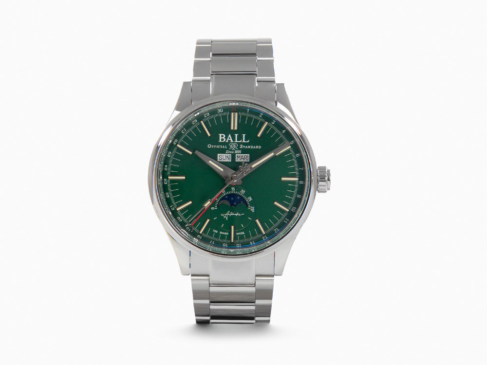 Reloj Automático Ball Engineer II Moon Calendar, Grün, 40mm, NM3016C-S1J-GR