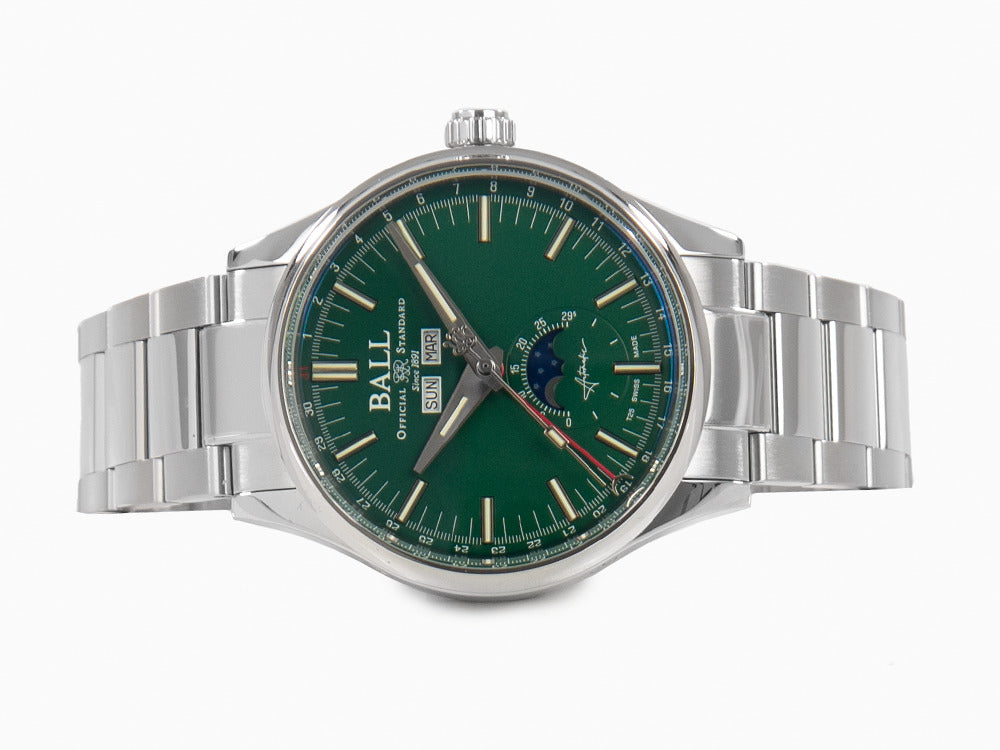 Reloj Automático Ball Engineer II Moon Calendar, Grün, 40mm, NM3016C-S1J-GR