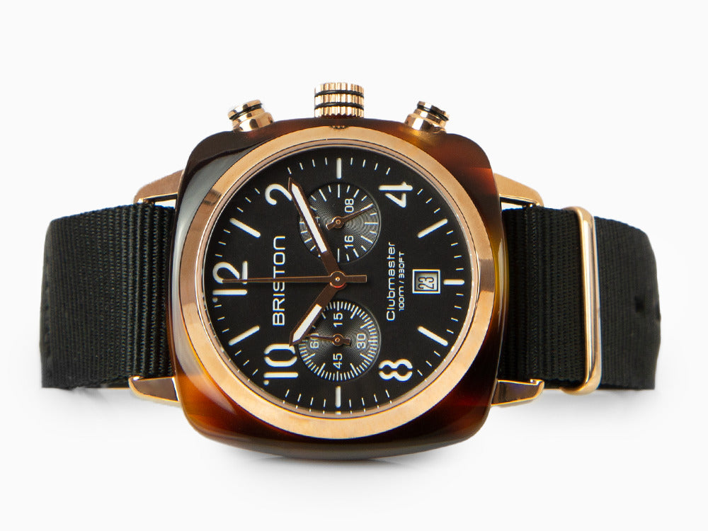 Reloj de Cuarzo Briston Clubmaster Classic, PVD, Negro, 40 mm, 14140.PRA.T.1.NB