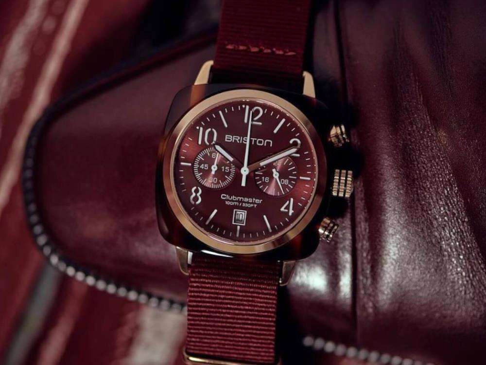 Reloj de Cuarzo Briston Clubmaster Classic, Rojo, 40 mm, 15140.PRA.T.8.NBDX