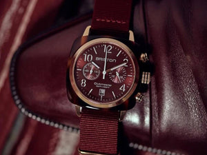 Reloj de Cuarzo Briston Clubmaster Classic, Rojo, 40 mm, 15140.PRA.T.8.NBDX