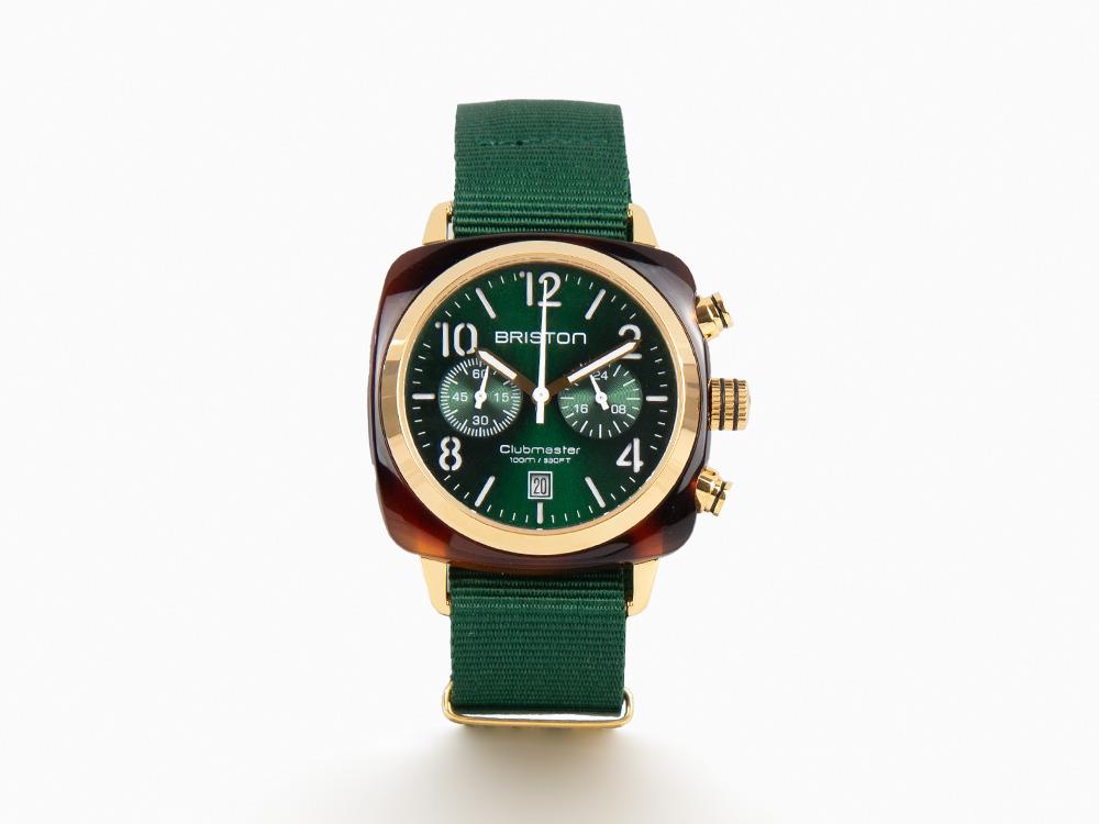 Reloj de Cuarzo Briston Clubmaster Classic, Verde, 40 mm, 15140.PYA.T.10.NBG