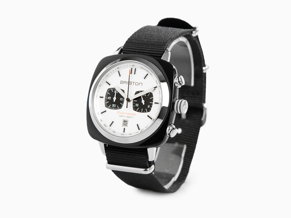 Reloj de Cuarzo Briston Clubmaster Sport, Blanco, 42 mm, 17142.SA.BS.2.NB