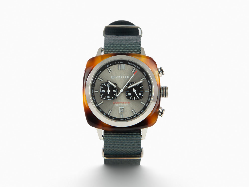 Reloj de Cuarzo Briston Clubmaster Sport, Gris, 42 mm, 17142.SA.TS.11.NG