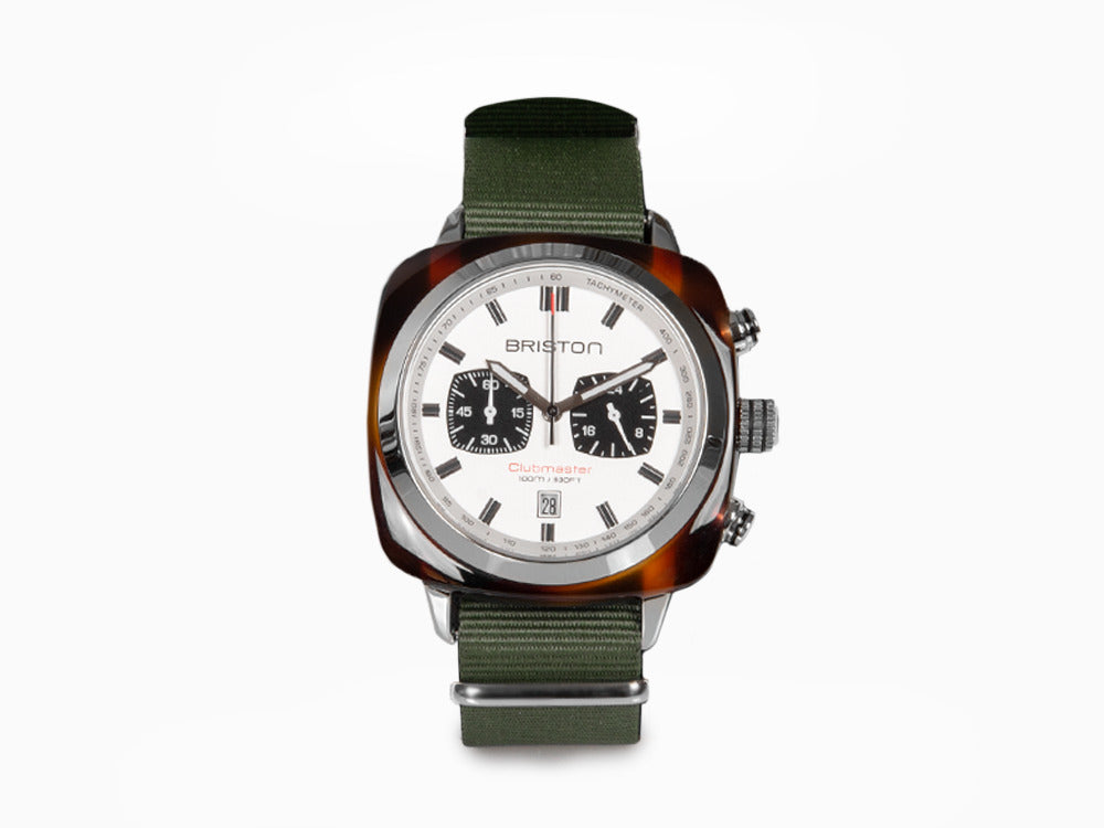 Reloj de Cuarzo Briston Clubmaster Sport, Blanco, 42 mm, 17142.SA.TS.2.NGA