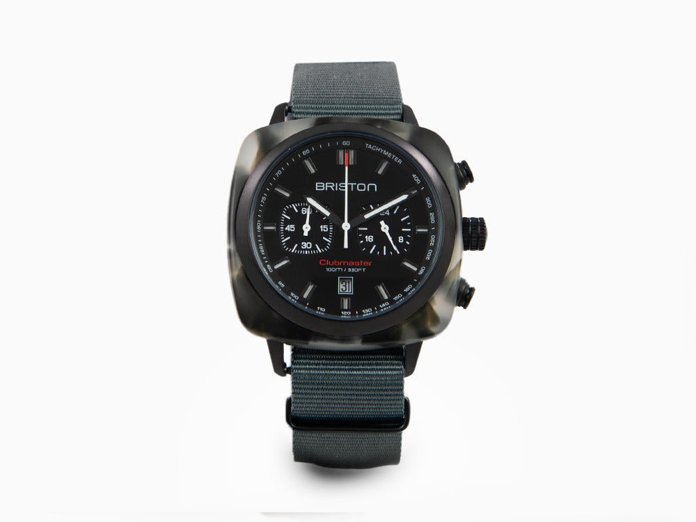 Reloj de Cuarzo Briston Clubmaster Sport, Negro, 42 mm, 18142.PBAM.GTS.3.NG