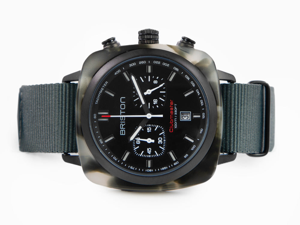 Reloj de Cuarzo Briston Clubmaster Sport, Negro, 42 mm, 18142.PBAM.GTS.3.NG