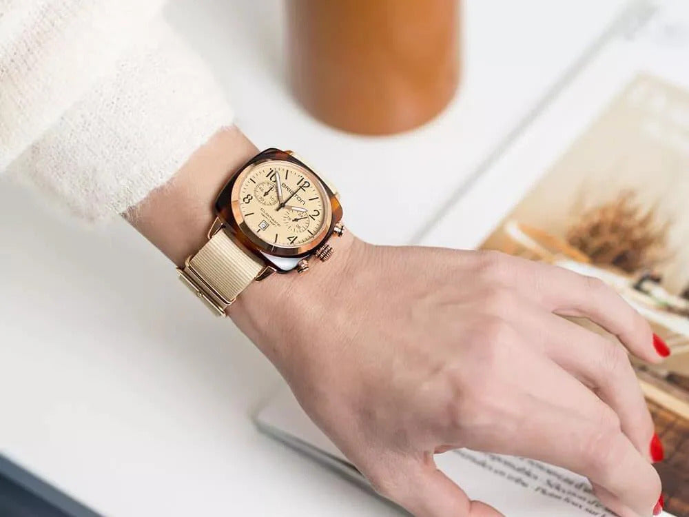 Reloj de Cuarzo Briston Clubmaster Classic Terracotta,  40 mm, 20140.SA.T.39.NTV