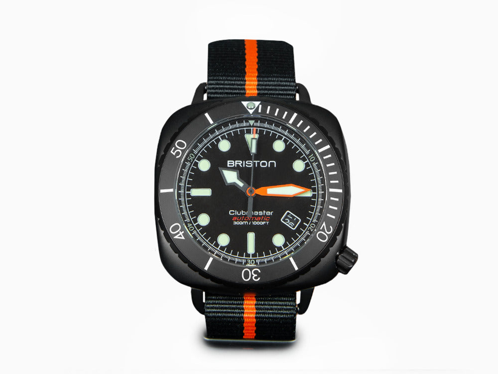 Reloj Automático Briston Clubmaster Diver, Negro, 44 mm, 20644.PBAM.B.35.NBO