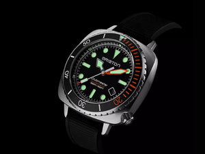 Reloj Automático Briston Clubmaster Diver Pro, Negro, 44 mm, 20644.S.DP.35.RB