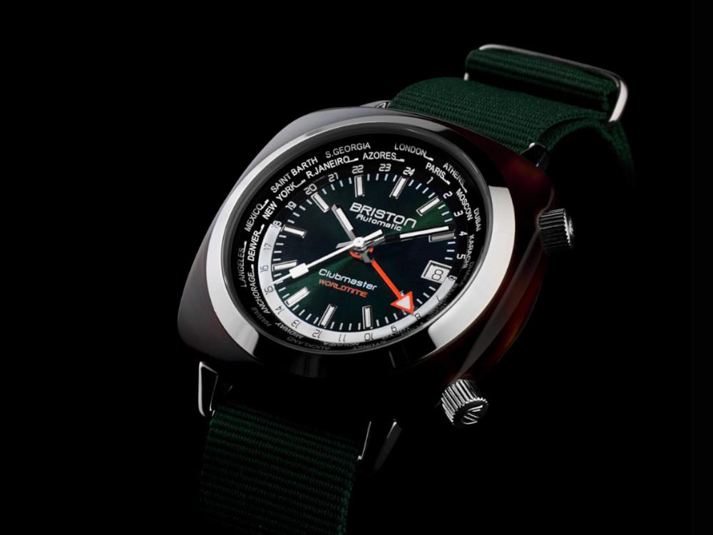 Reloj Automático Briston Clubmaster Traveler Worldtime, 20842.SA.TW.10.NBG