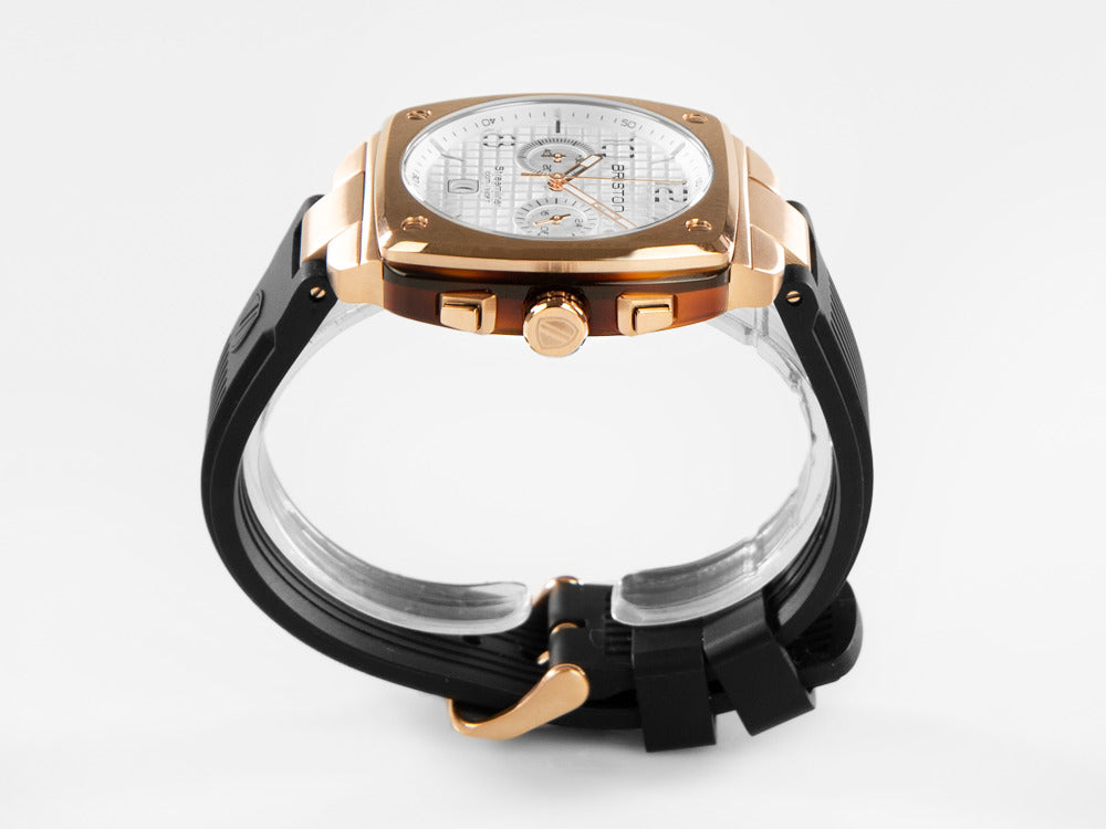 Reloj de Cuarzo Briston Streamliner Urban, PVD, Blanco, 42 mm, 22142.SPRG.T.2.RB