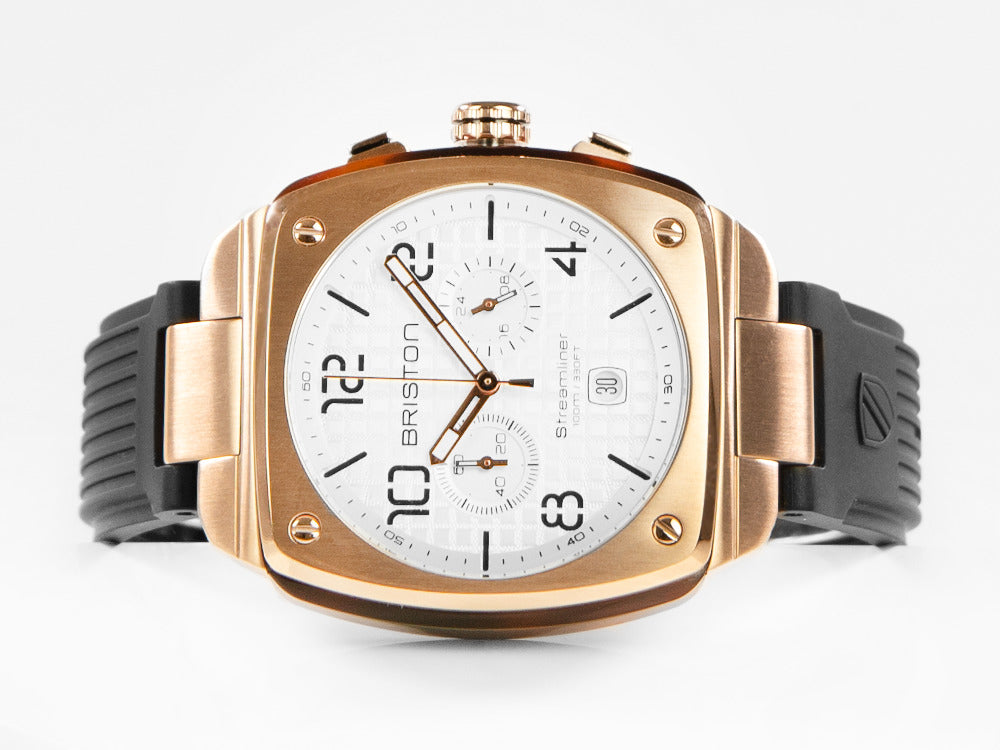 Reloj de Cuarzo Briston Streamliner Urban, PVD, Blanco, 42 mm, 22142.SPRG.T.2.RB