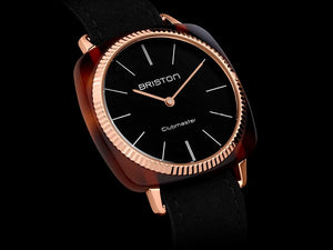 Reloj de Cuarzo Briston Clubmaster Elegant, Negro, 37 mm, 22937.PRA.T.1.LNB