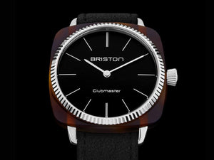 Reloj de Cuarzo Briston Clubmaster Elegant, Negro, 37 mm, 22937.SA.T.1.LNB