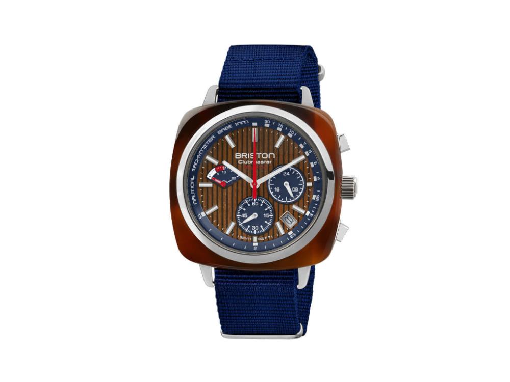 Reloj de Cuarzo Briston Clubmaster Regatta, Marrón, 42 mm, 241542.SA.T.15W.NNB