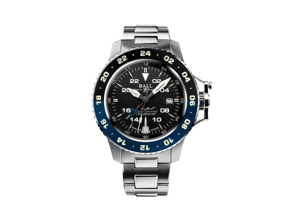 Reloj Automático Ball Engineer Hydrocarbon AeroGMT Sled Driver, Negro, COSC