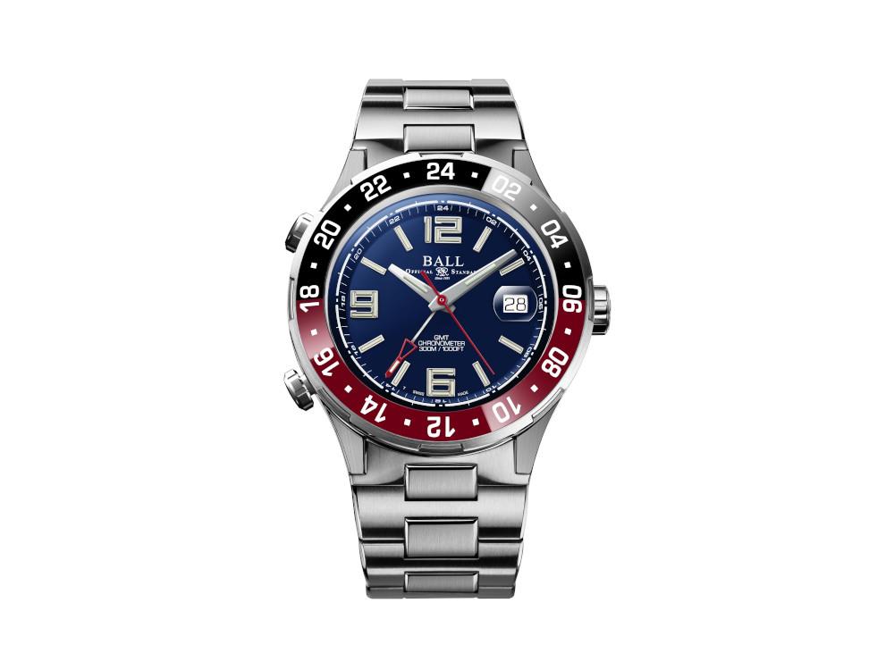 Reloj Automático Ball Roadmaster Pilot GMT, Ed. Limitada, COSC, DG3038A-S1C-BE