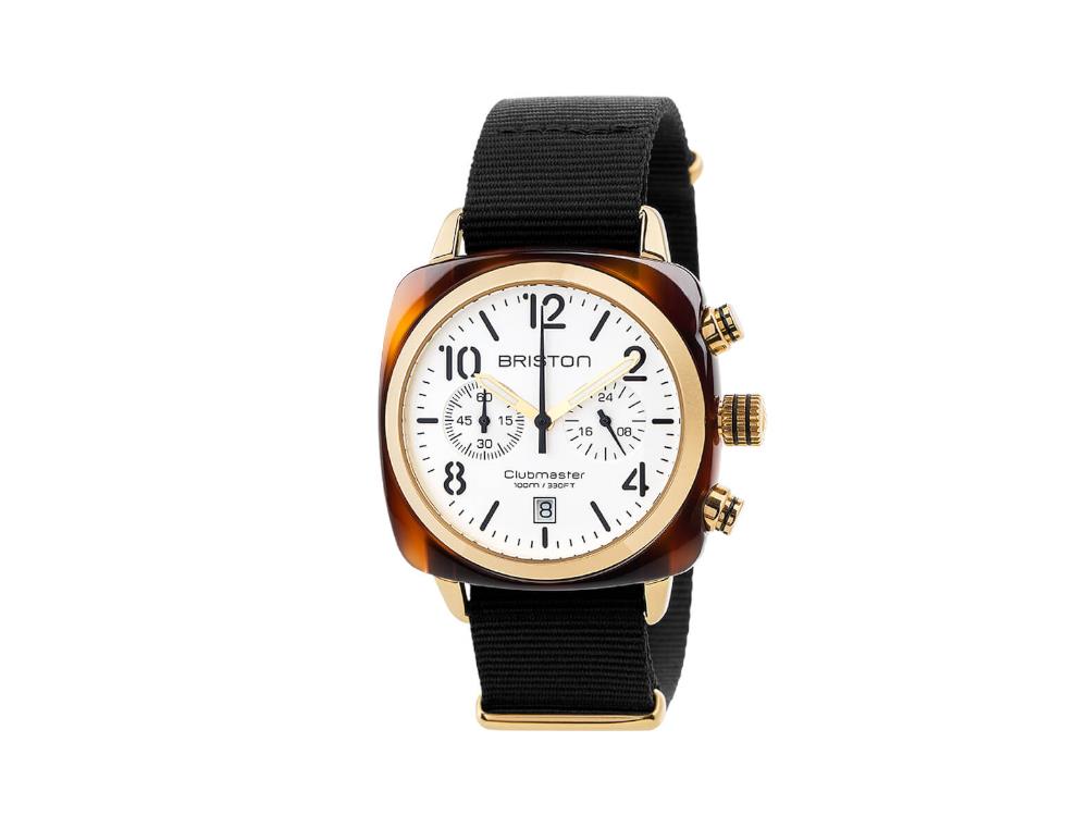 Reloj de Cuarzo Briston Clubmaster Classic, Blanco, 40 mm, 17140.PYA.T.2.NB