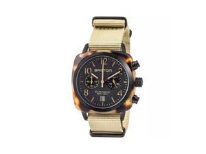 Reloj Briston Clubmaster Classic Safari, Negro, 40 mm, 14140.PBAM.TS.5.NK