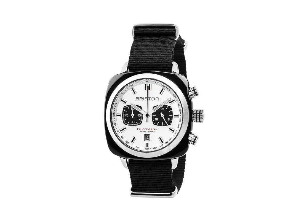 Reloj de Cuarzo Briston Clubmaster Sport, Blanco, 42 mm, 17142.SA.BS.2.NB
