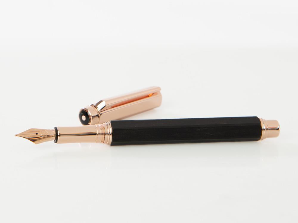 Estilográfica Caran d´Ache Varius Ebony, PVD Oro Rosa, Marrón, 4490.142