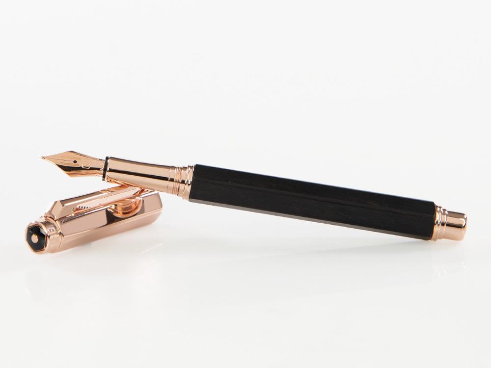 Estilográfica Caran d´Ache Varius Ebony, PVD Oro Rosa, Marrón, 4490.142
