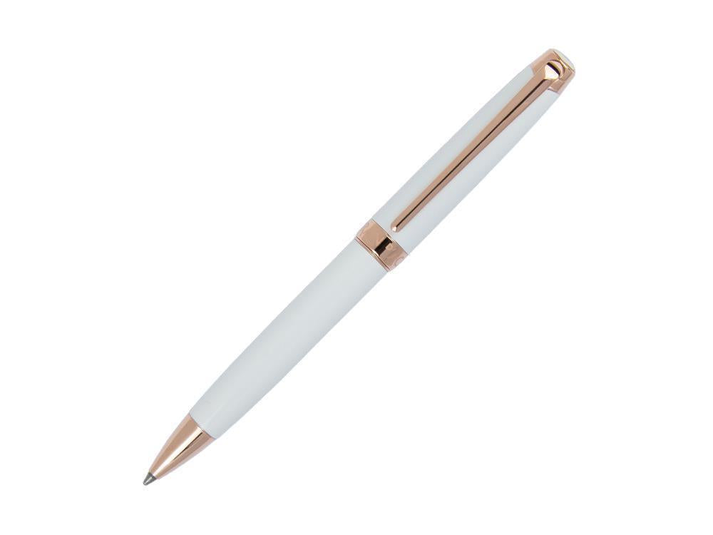 Bolígrafo Caran d´Ache Léman Slim White Rosegold, Laca, Blanco, 4781.001