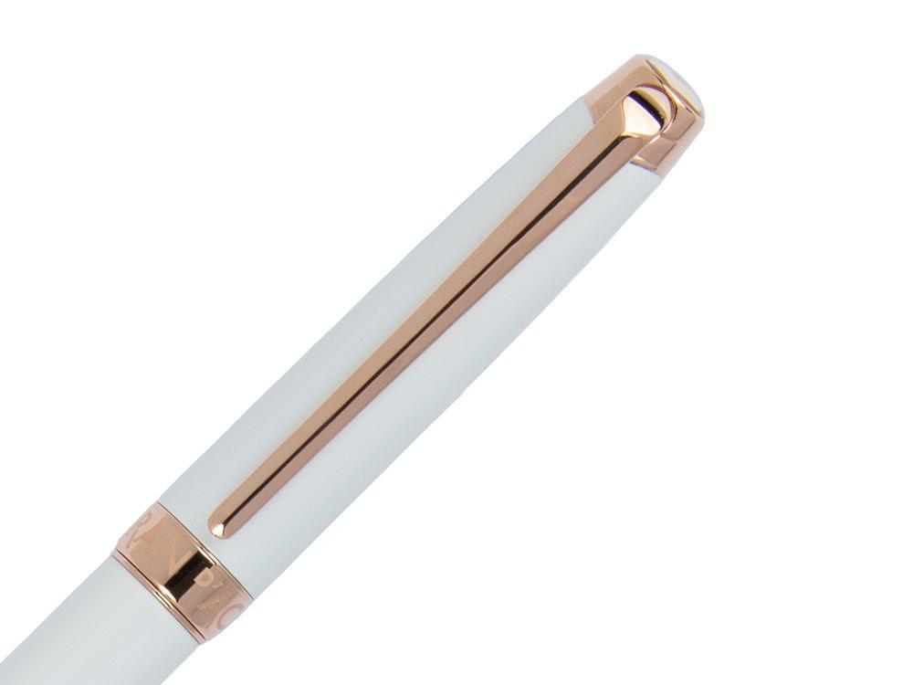 Bolígrafo Caran d´Ache Léman Slim White Rosegold, Laca, Blanco, 4781.001