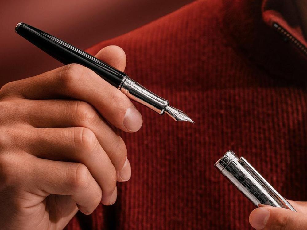 Pluma Caran d'Ache Léman Damier & Estuche Piel Negro, 4799.566