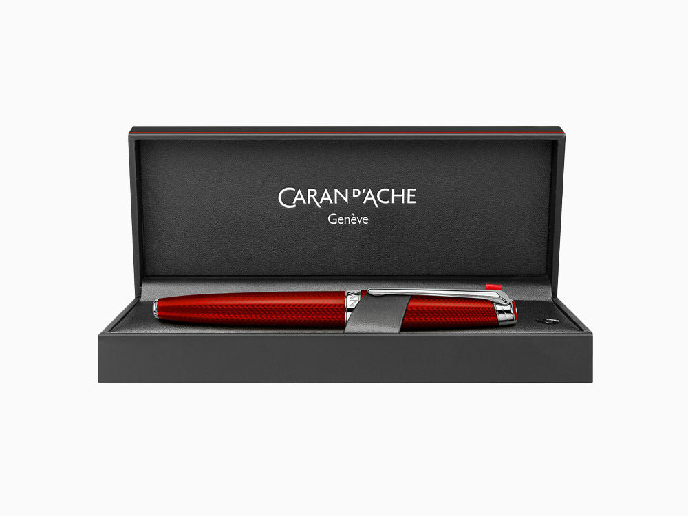 Estilográfica Caran d´Ache Léman Rouge Carmin, Rodio, Rojo, 4799.580