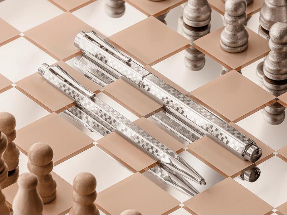 Roller Caran d'Ache Ecridor Damier, Cobre y Zinc, Plata, 838.566,