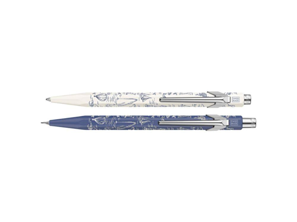 Set Bolígrafo y Portaminas Caran d'Ache 849 Toile de Jouy, 8490.126