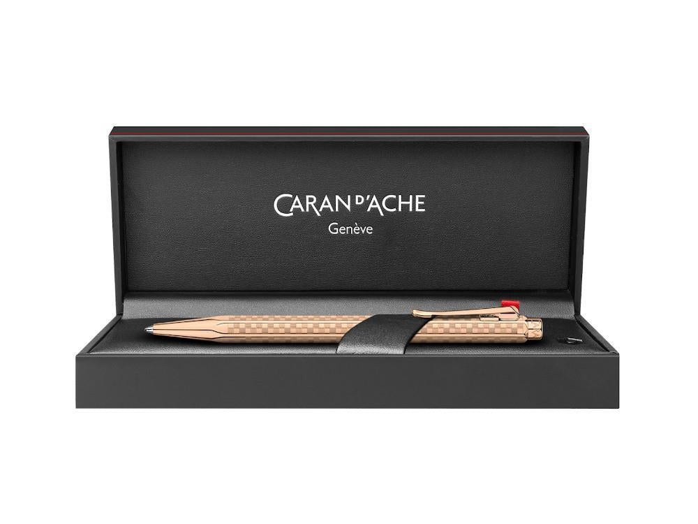 Bolígrafo Caran d'Ache Ecridor Damier, Latón, Oro Rosa, 898.567