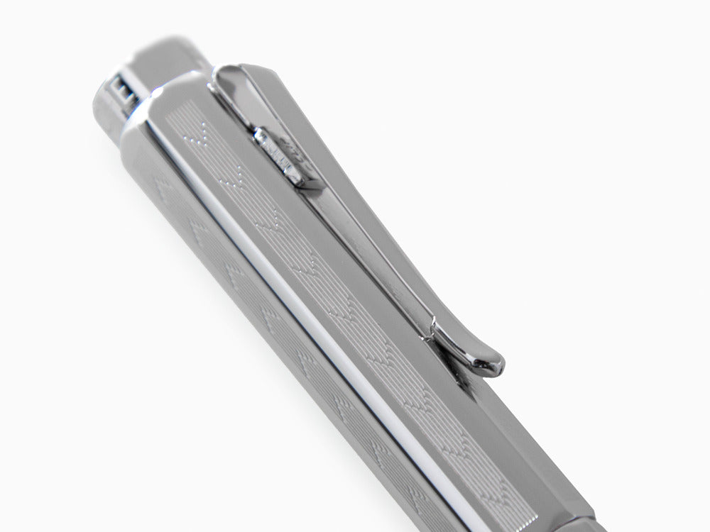 Estilográfica Caran d´Ache Ecridor Chevron, Paladio, Plata, 958.286