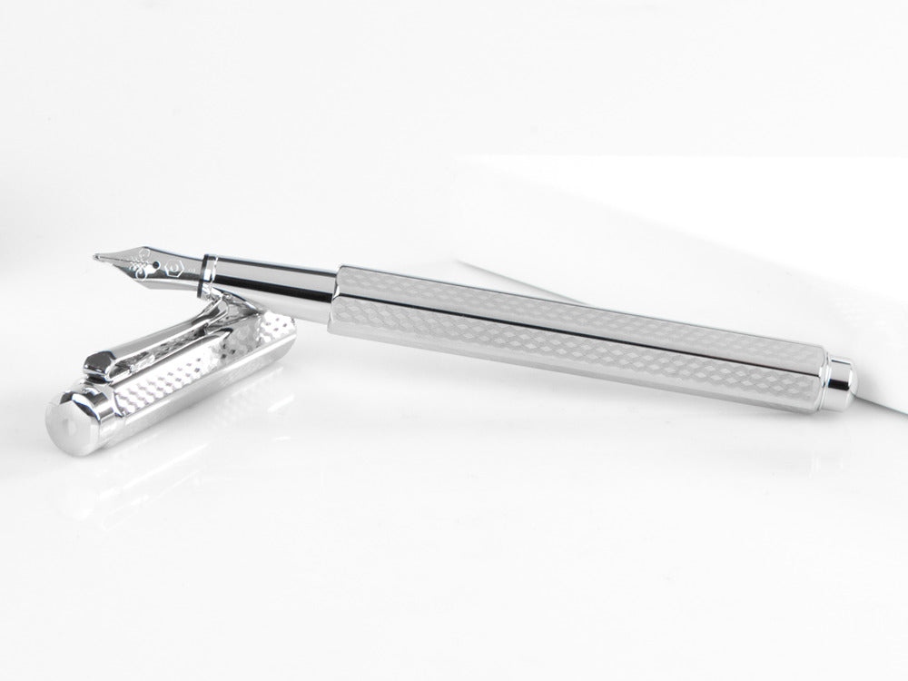 Estilográfica Caran d´Ache Ecridor Cubrik, Paladio, Plata, 958.377