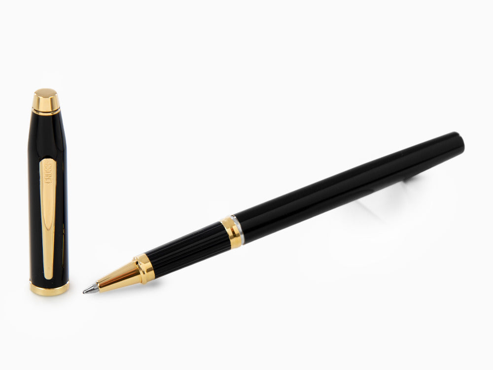 Roller Cross Century II, Laca, Negro, Bañado en Oro 23K, 414-1