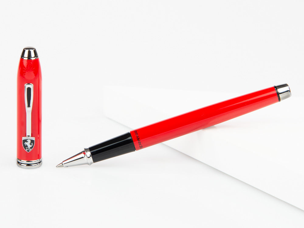 Rollerball Cross Ferrari Townsend, Laca, Rojo, Pulido, Adornos Rodio, FR0045-57
