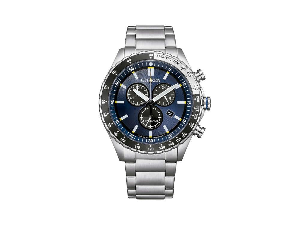 Reloj de Cuarzo Citizen OF Chrono Sporty, Azul, 43 mm, 10 atm, AT2569-80L