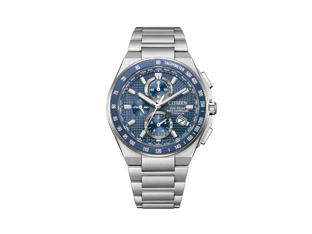 Reloj de Cuarzo Citizen Radio Controlled, Eco Drive H804, Azul, AT8396-59L