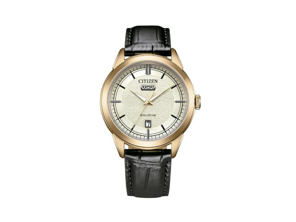 Reloj de Cuarzo Citizen OF Elegant, Dorado, 40.5 mm, Correa de piel, AW0153-04A