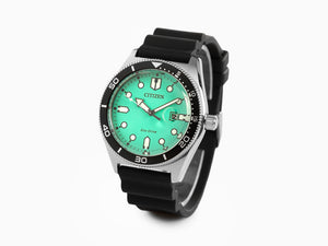 Reloj de Cuarzo Citizen OF, Verde, 43 mm, Correa de caucho, 10 atm, AW1760-14X