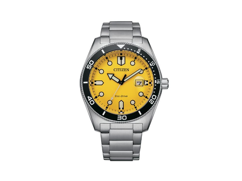 Reloj de Cuarzo Citizen OF, Amarillo, 43 mm, 10 atm, AW1760-81Z