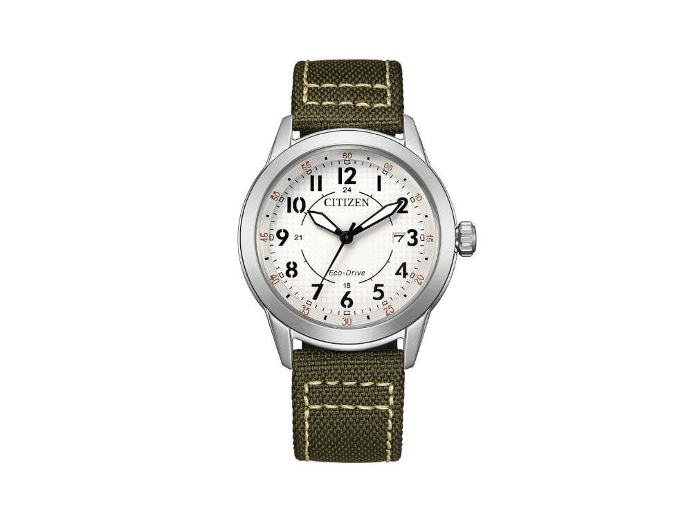 Reloj de Cuarzo Citizen OF, Blanco, 40 mm, Nylon, 10 atm, AW1870-08A