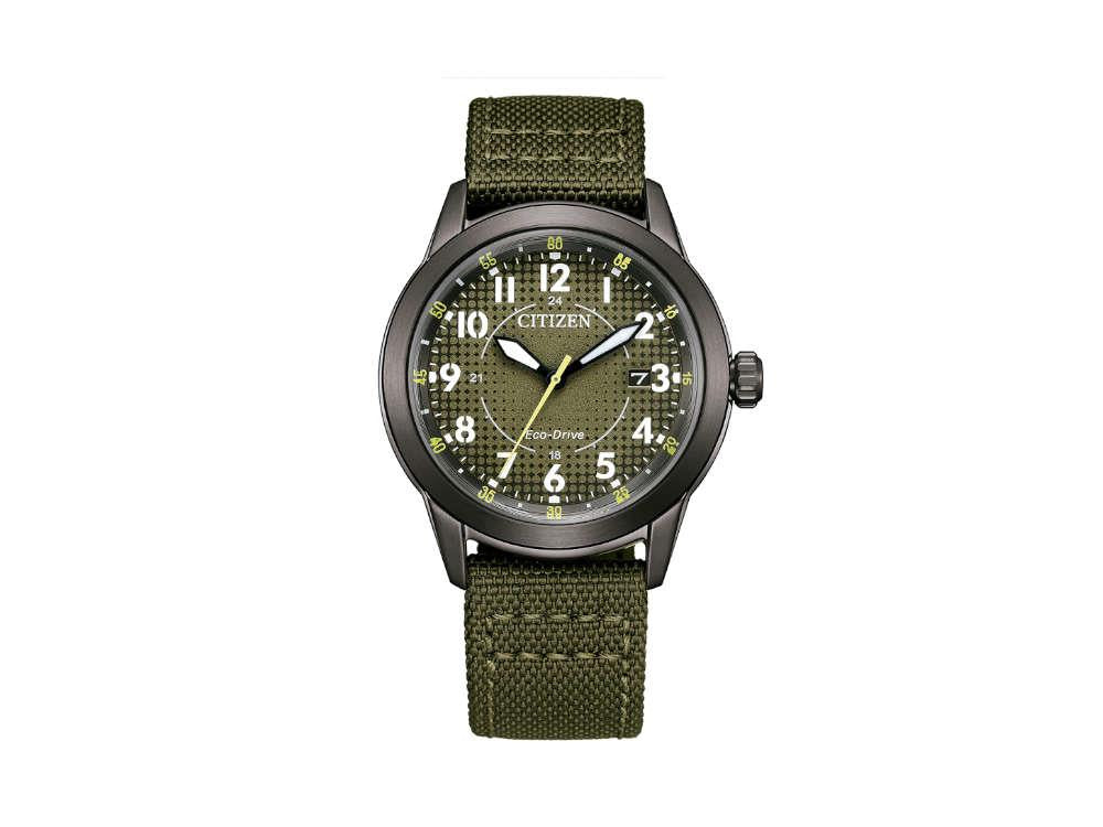Reloj de Cuarzo Citizen OF, Verde, 40 mm, Nylon, 10 atm, AW1877-09X