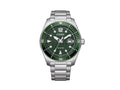 Reloj de Cuarzo Citizen OF Marine 188, Verde, 43 mm, 10 atm, AW1880-55X