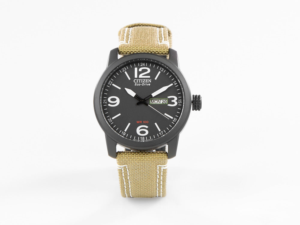 Reloj de Cuarzo Citizen OF, Eco Drive, 42 mm, Correa de piel, 10 atm, BM8476-23E