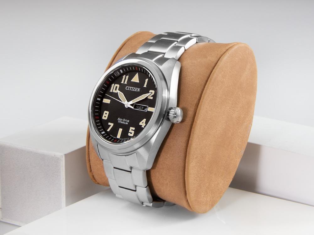 Reloj de Cuarzo Citizen Super Titanium, Eco Drive E101, 42 mm, Negro, BM8560-88E